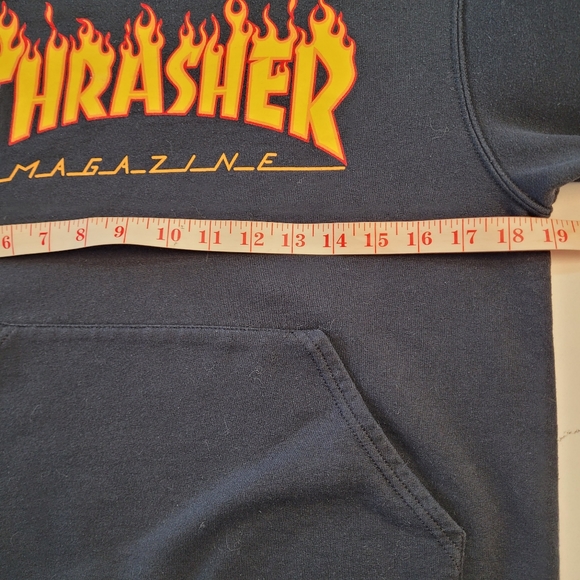 Thrasher Magazine Black Hoodie - women's size Small. - Picture 16 of 16
